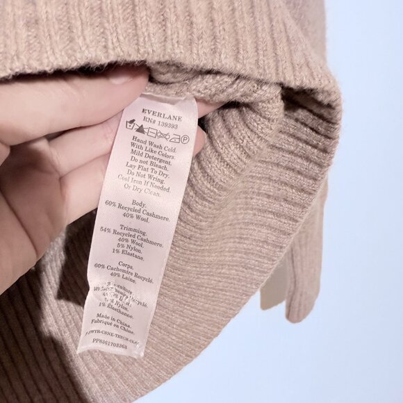 Everlane Crewneck Cashmere Wool Sweater in Gray XS - Picture 3 of 4